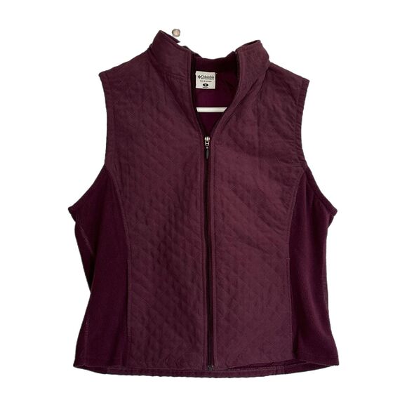 Columbia Women's Purple Thin Vest, Medium, Pre-owned - Picture 3 of 7